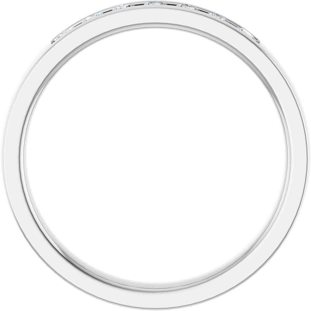 14K White Gold 1/5 CTW Lab-Grown Diamond Band Size 7
