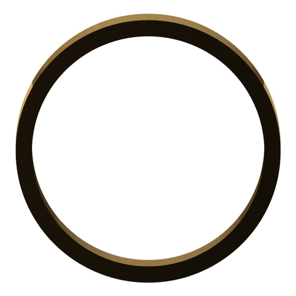 14K Yellow Gold 3.5 mm Flat Band Size 4.5