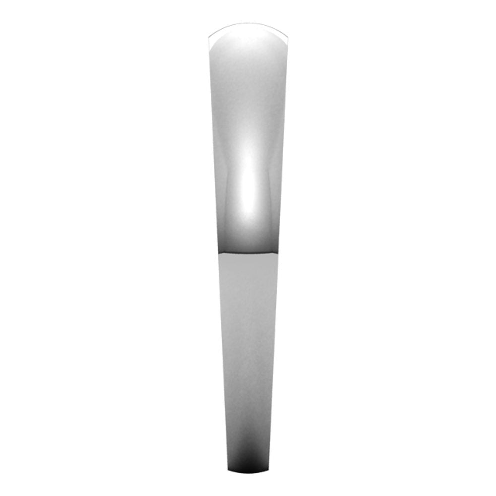 14K White Gold 3.5 mm Tapered Half Round Band Size 9.5