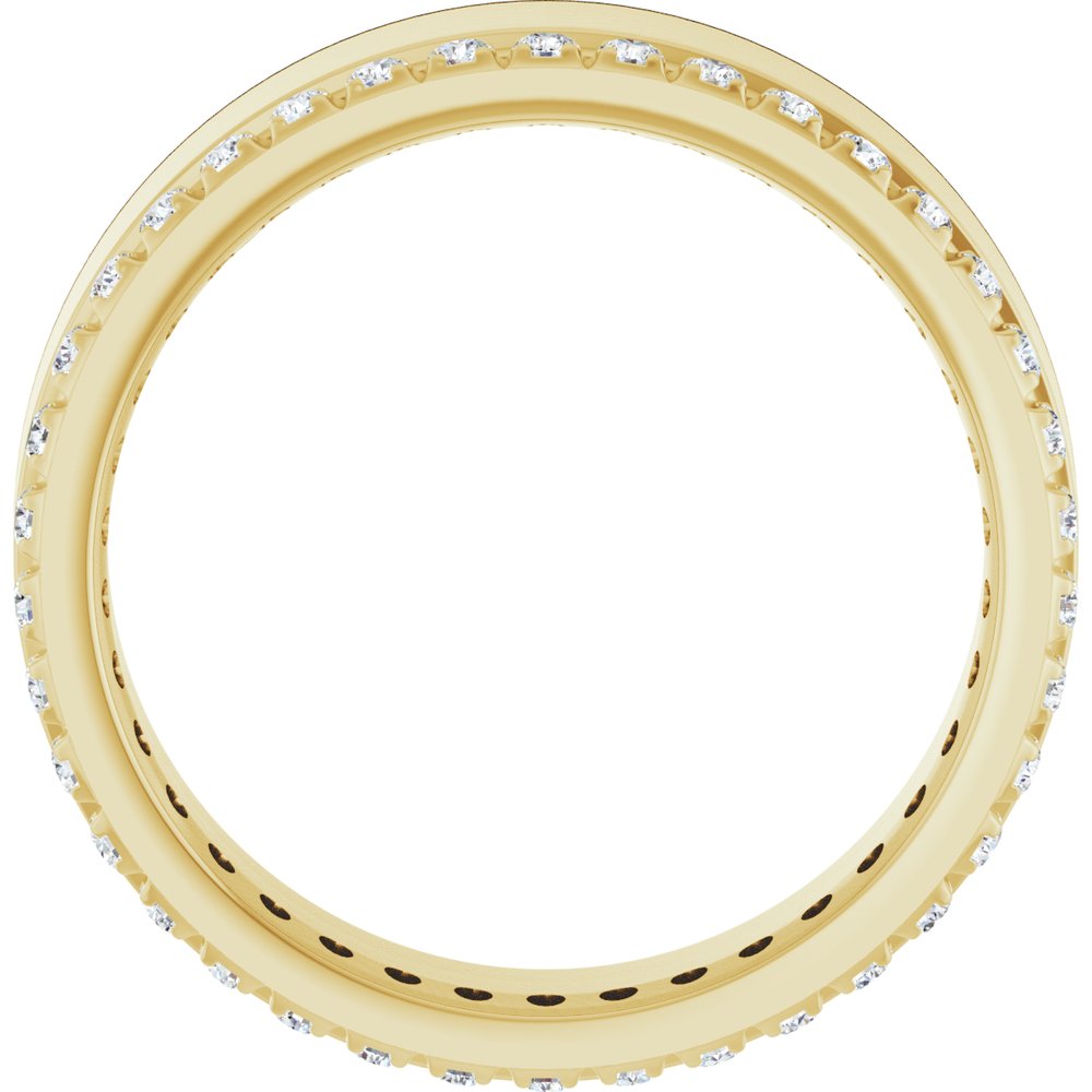 14K Yellow 1/3 CTW Natural Diamond Accented Band Size 7