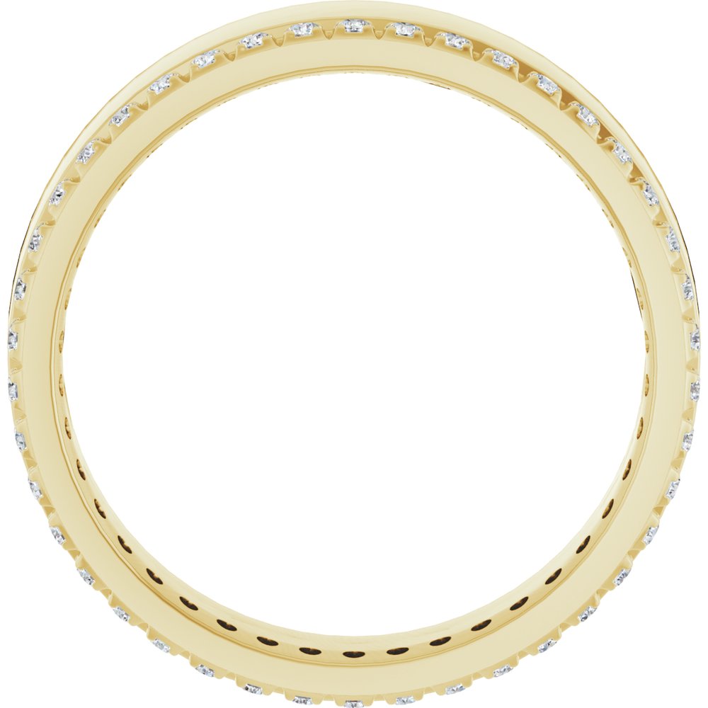 14K Yellow 1/3 CTW Lab-Grown Diamond Accented Band Size 10