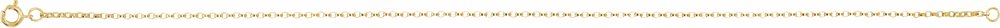 14K Yellow Gold 1.1 mm Rolo 7" Chain