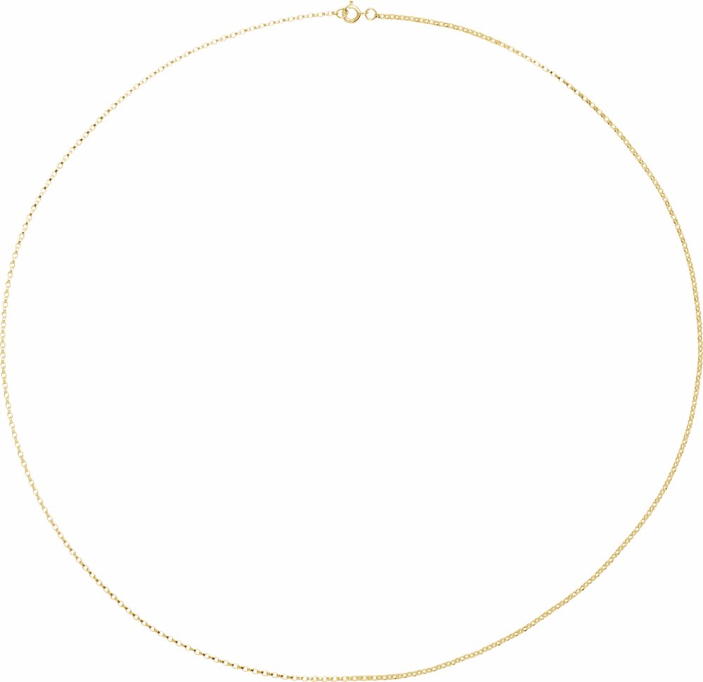 14K Yellow Gold-Filled 1.1 mm Rolo 18" Chain