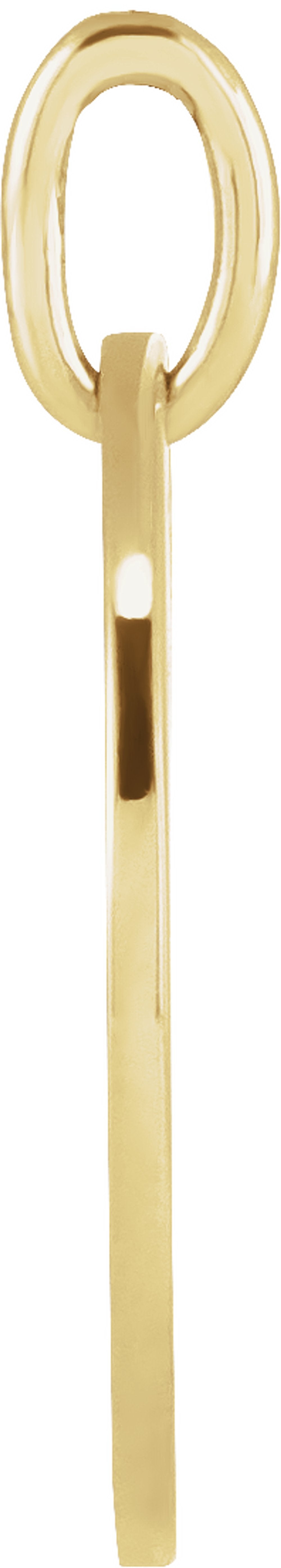 14K Yellow 19.2x15 mm Earth Cutout Pendant