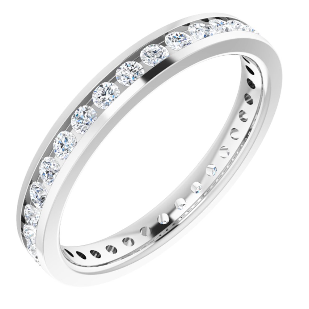 10K White Gold 5/8 CTW Lab-Grown Diamond Eternity Band