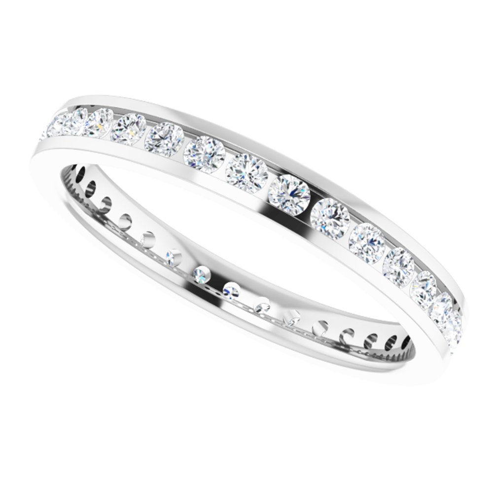 10K White Gold 5/8 CTW Lab-Grown Diamond Eternity Band