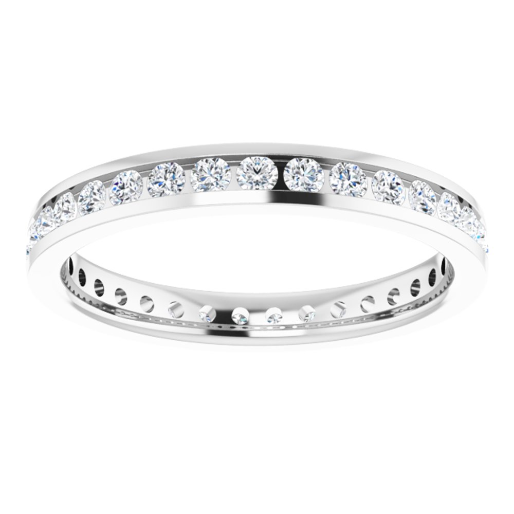 10K White Gold 5/8 CTW Lab-Grown Diamond Eternity Band