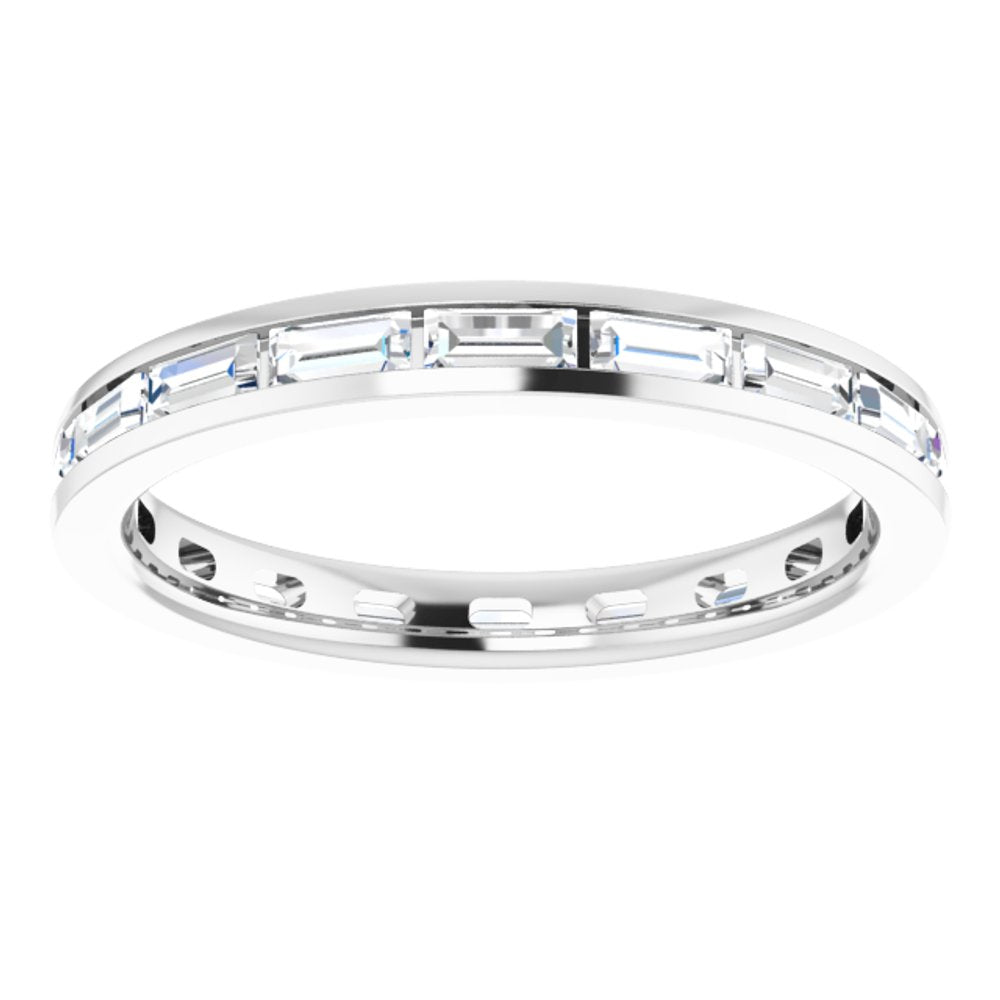 14K White Gold 5/8 CTW Lab-Grown Diamond Eternity Band