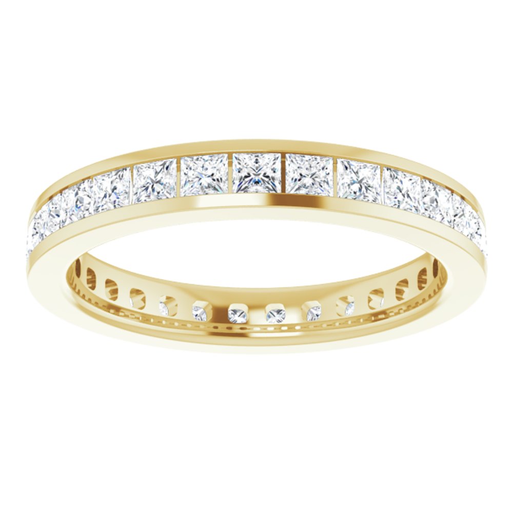 14K Yellow Gold 1 1/2 CTW Lab-Grown Diamond Eternity Band