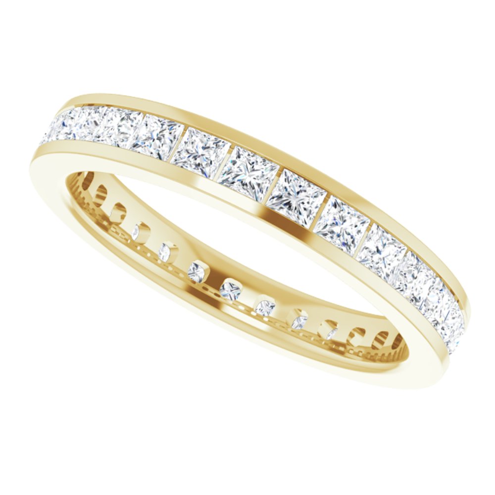 14K Yellow Gold 1 1/2 CTW Lab-Grown Diamond Eternity Band