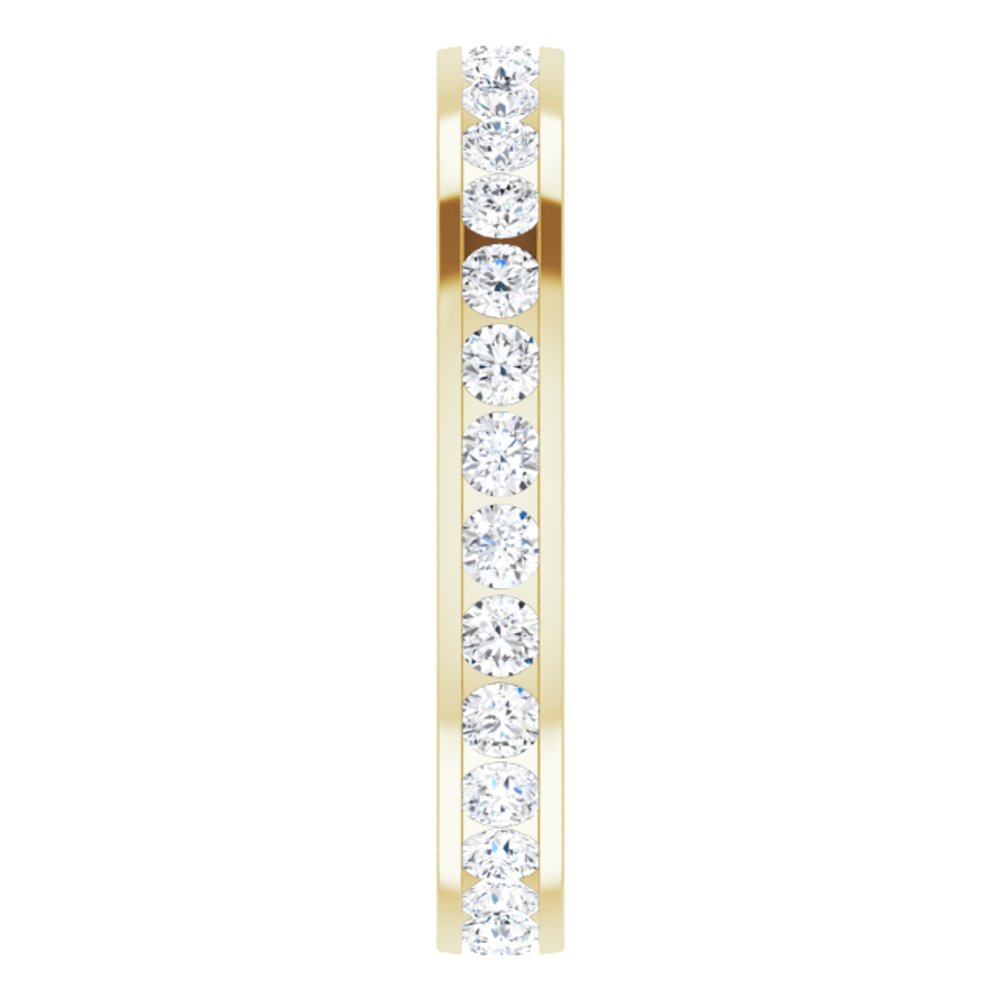 10K Yellow Gold 9/10 CTW Lab-Grown Diamond Eternity Band