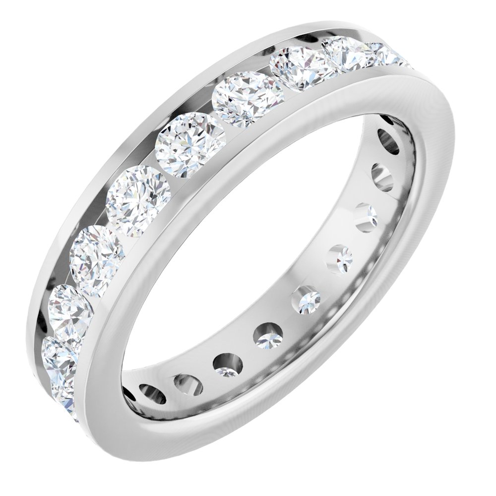 14K White Gold 2 1/5 CTW Lab-Grown Diamond Eternity Band Size 7