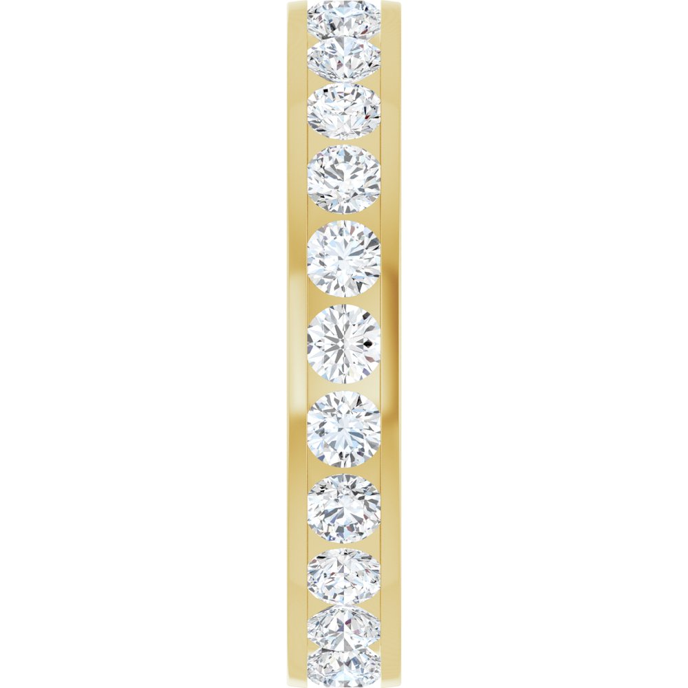 14K Yellow Gold 1 3/8 CTW Lab-Grown Diamond Eternity Band Size 6.5