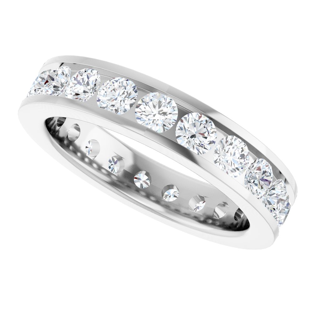 14K White Gold 2 1/5 CTW Lab-Grown Diamond Eternity Band Size 7