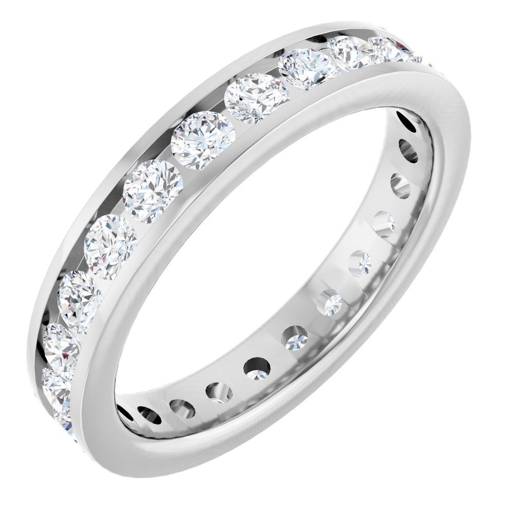 14K White Gold 1 3/8 CTW Lab-Grown Diamond Eternity Band Size 6