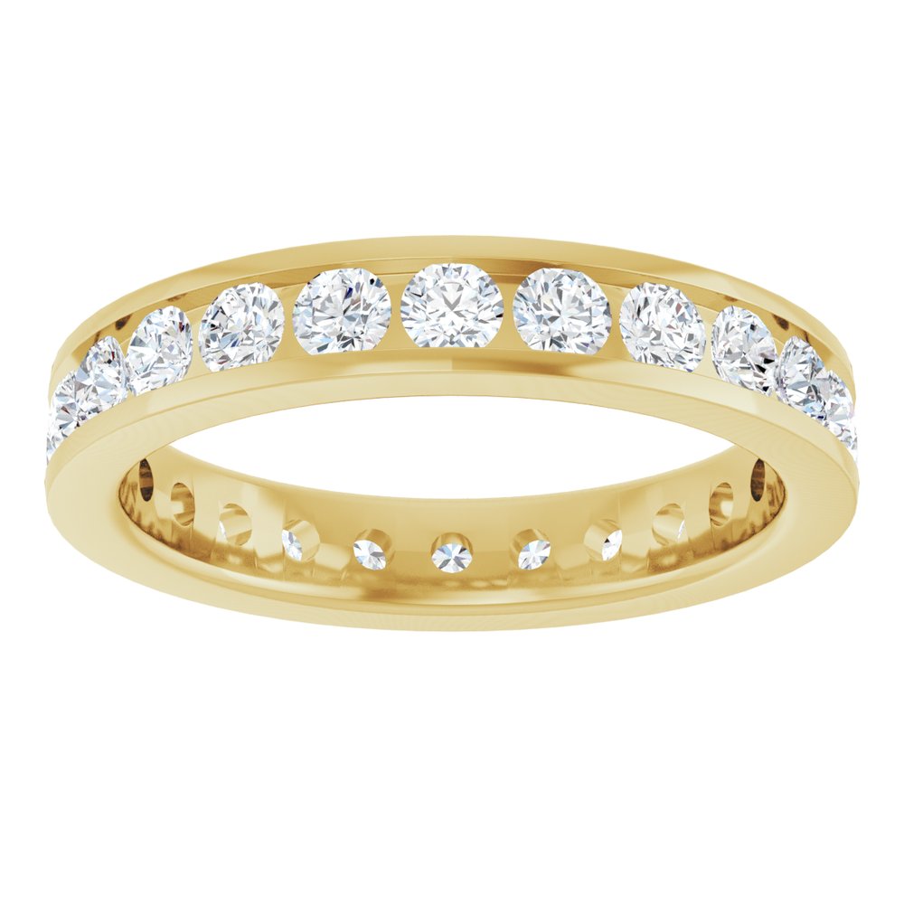 14K Yellow Gold 1 3/8 CTW Lab-Grown Diamond Eternity Band Size 6.5