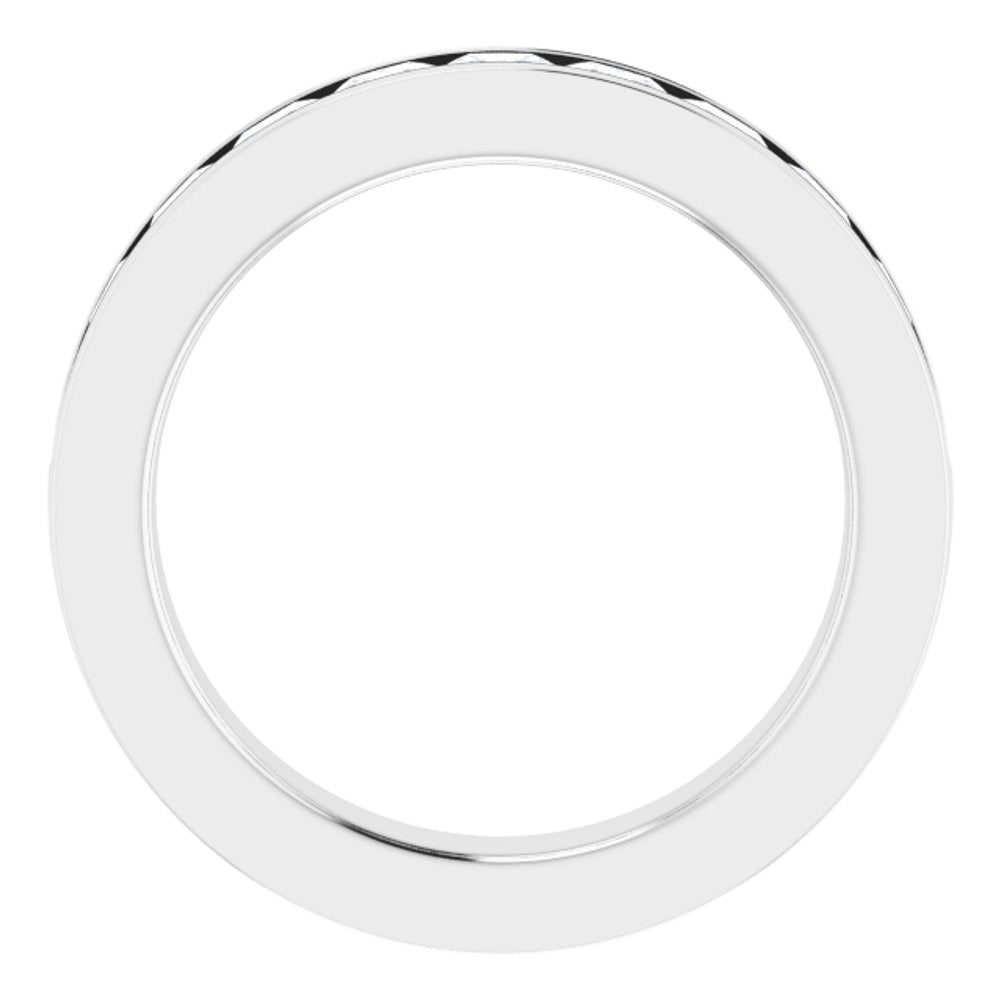 14K White Gold 3/8 CTW Natural Diamond Anniversary Band