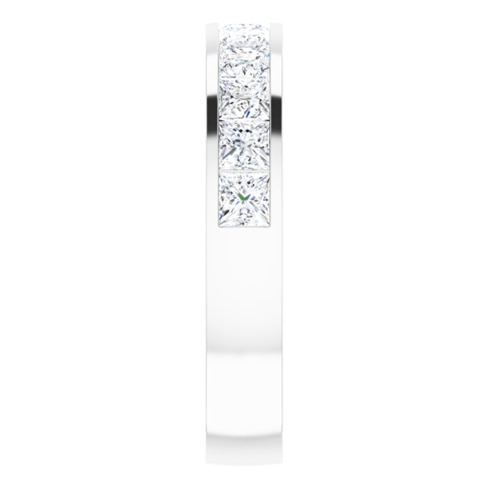 14K White Gold 3/8 CTW Natural Diamond Anniversary Band