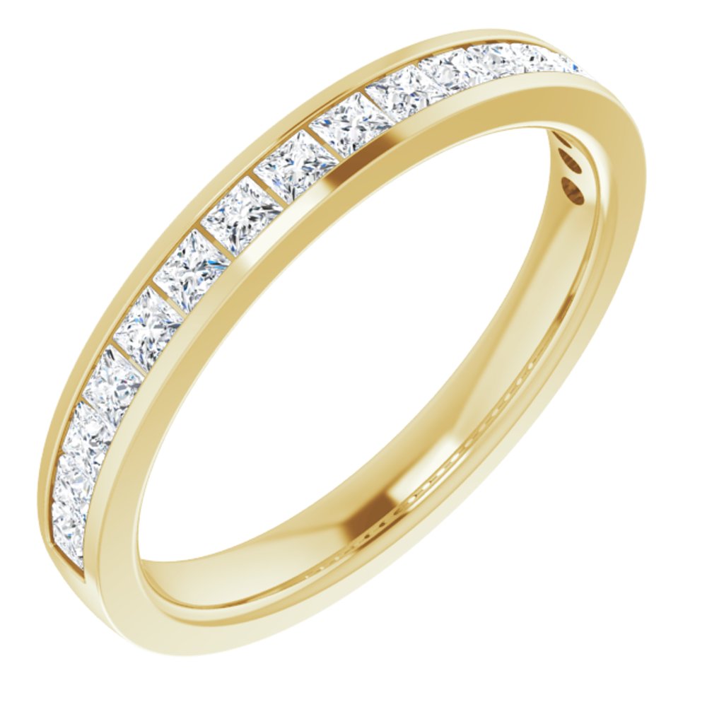 14K Yellow Gold 1/2 CTW Lab-Grown Diamond Anniversary Band