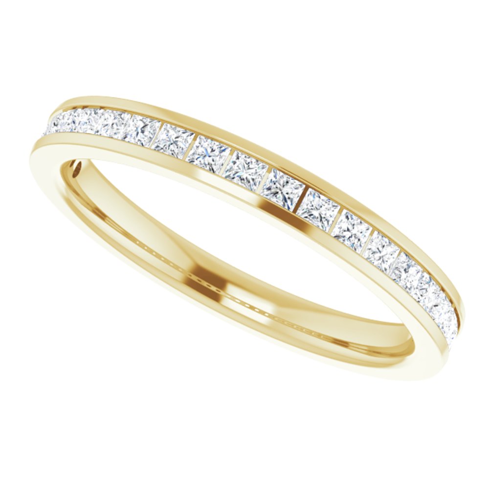14K Yellow Gold 3/8 CTW Lab-Grown Diamond Anniversary Band