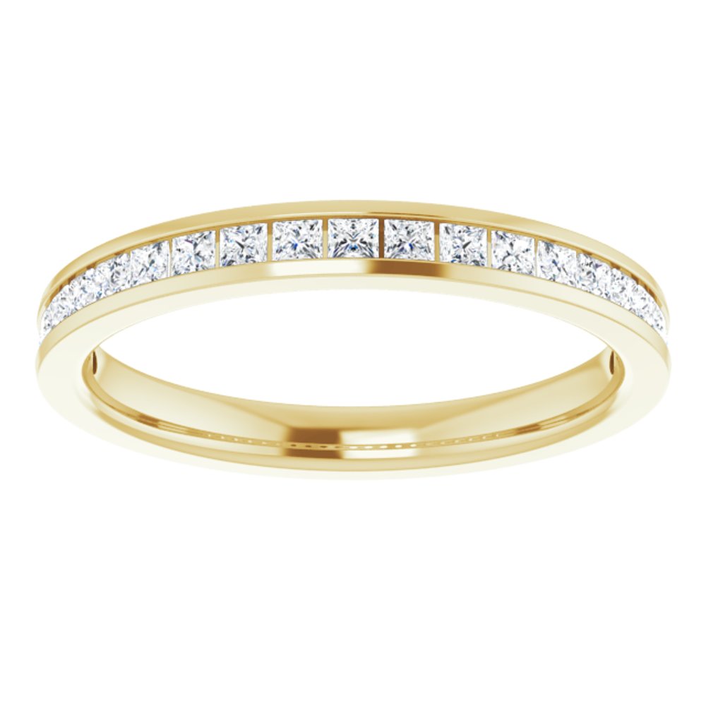 14K Yellow Gold 3/8 CTW Lab-Grown Diamond Anniversary Band