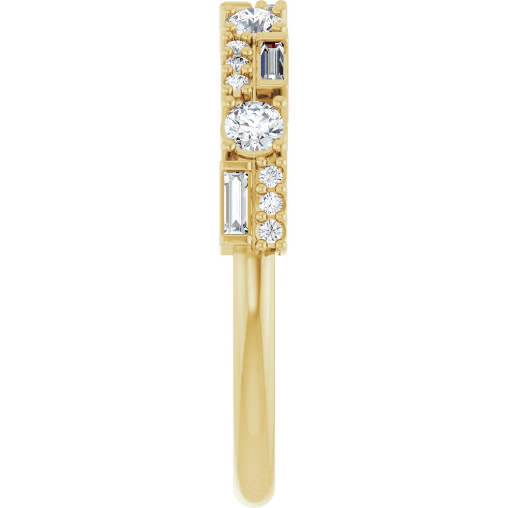 14K Yellow Gold 3/8 CTW Lab-Grown Diamond Anniversary Band