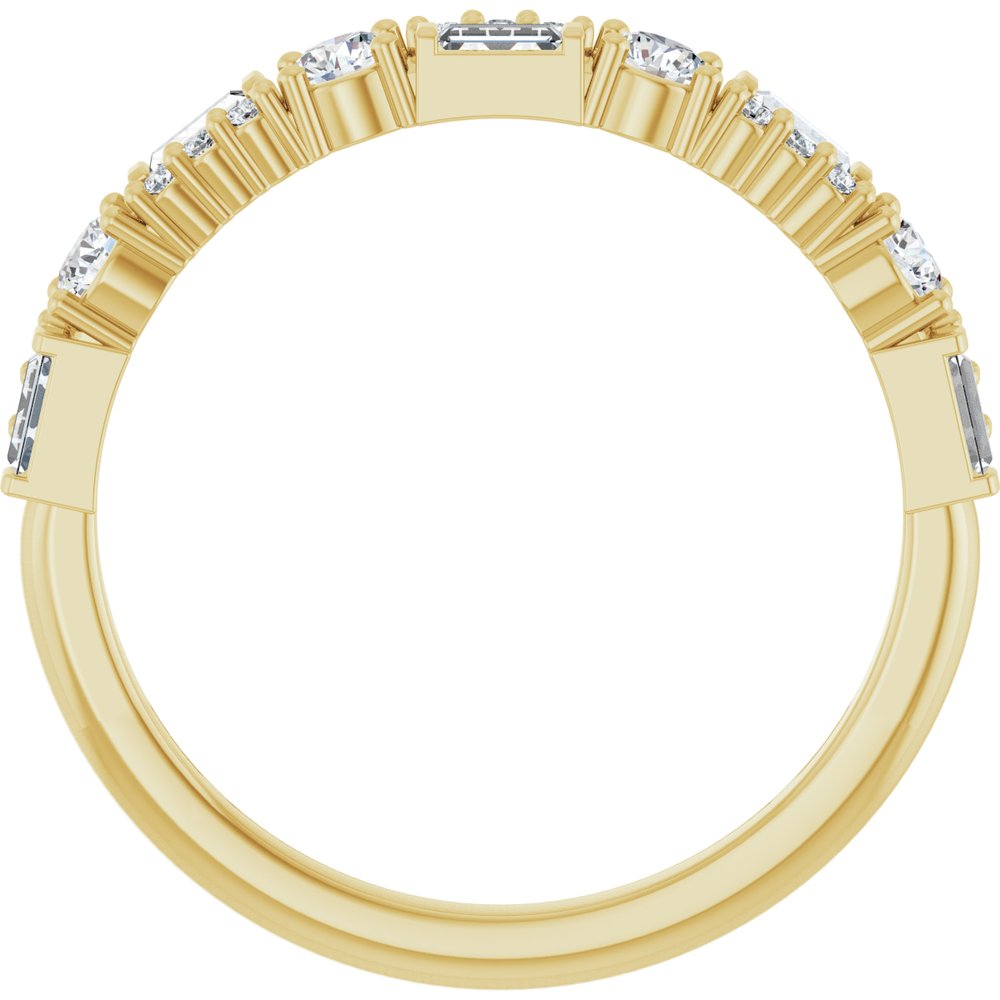 14K Yellow Gold 3/8 CTW Lab-Grown Diamond Anniversary Band