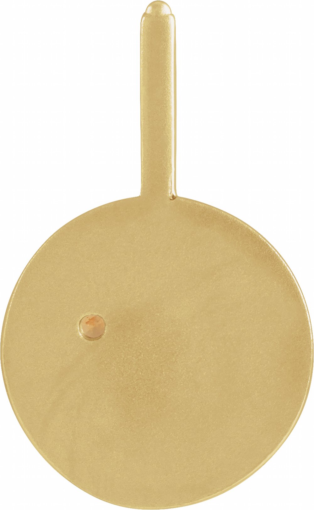 14K Yellow Gold Natural Spessartite Garnet & .0075 CTW Natural Diamond Virgo Charm/Pendant