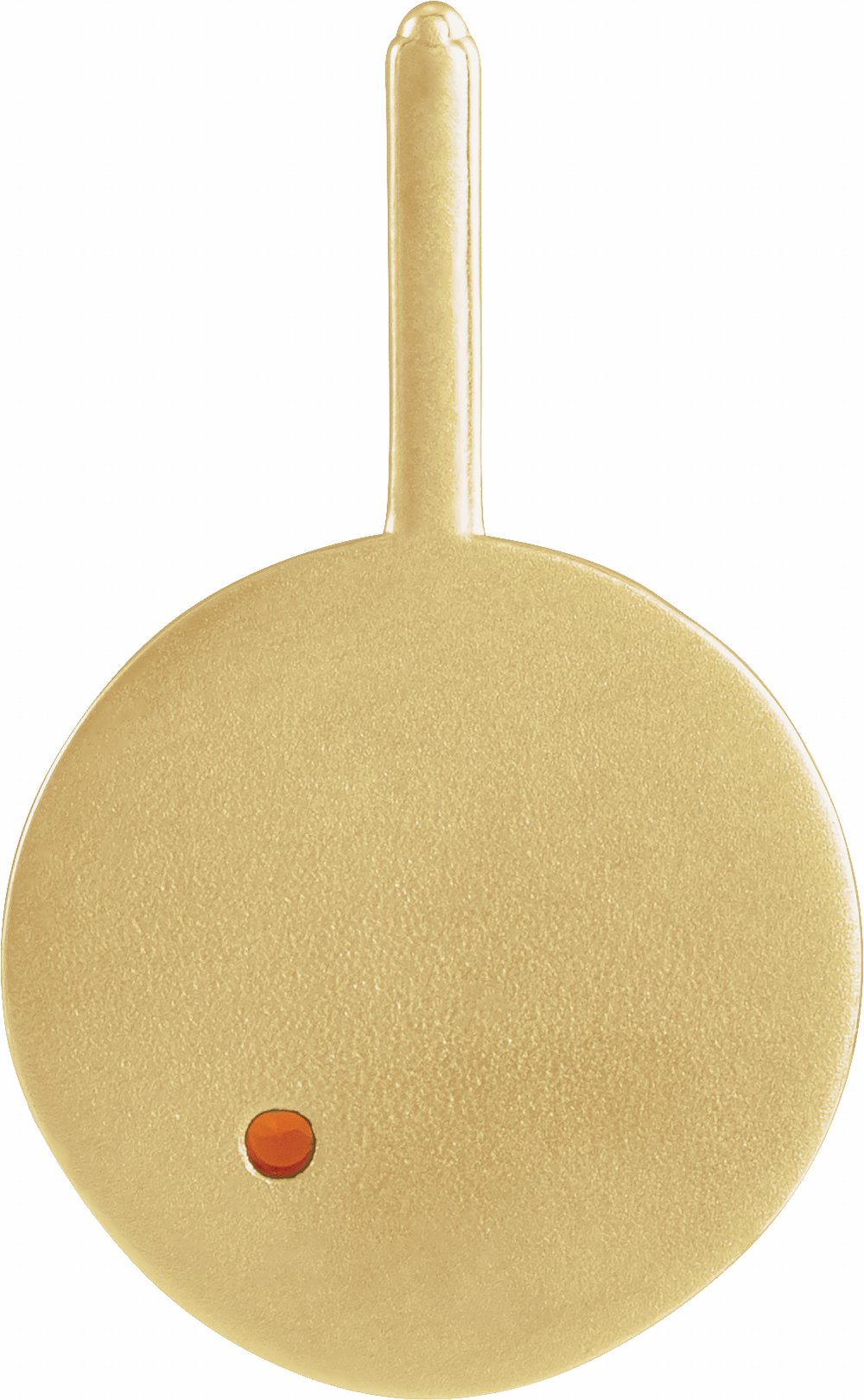 14K Yellow Gold Natural Mexican Fire Opal & .0025 CTW Natural Diamond Taurus Charm/Pendant