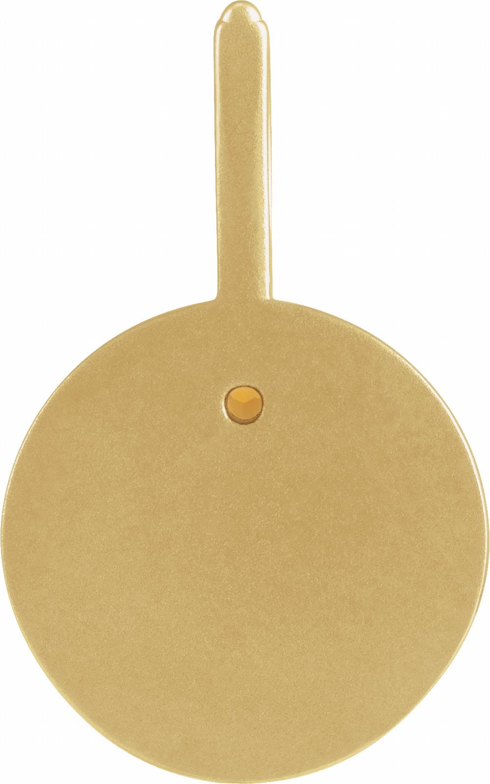 14K Yellow Gold Natural Citrine & .005 CTW Natural Diamond Leo Charm/Pendant