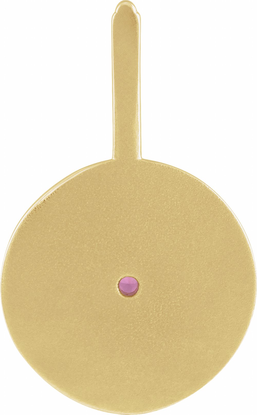 14K Yellow Gold Natural Rhodolite Garnet & .005 CTW Natural Diamond Pisces Charm/Pendant