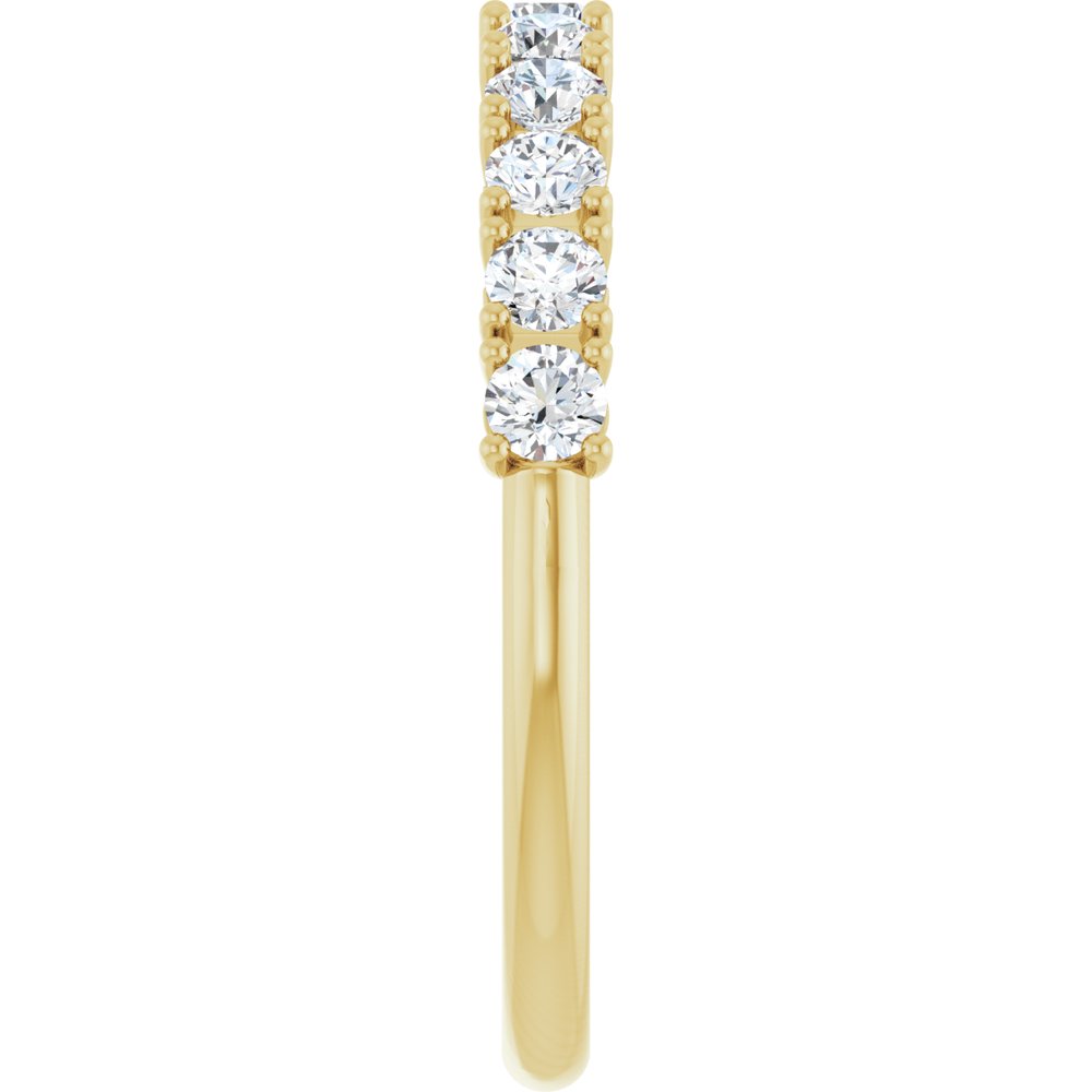14K Yellow Gold 5/8 CTW Lab-Grown Diamond Anniversary Band