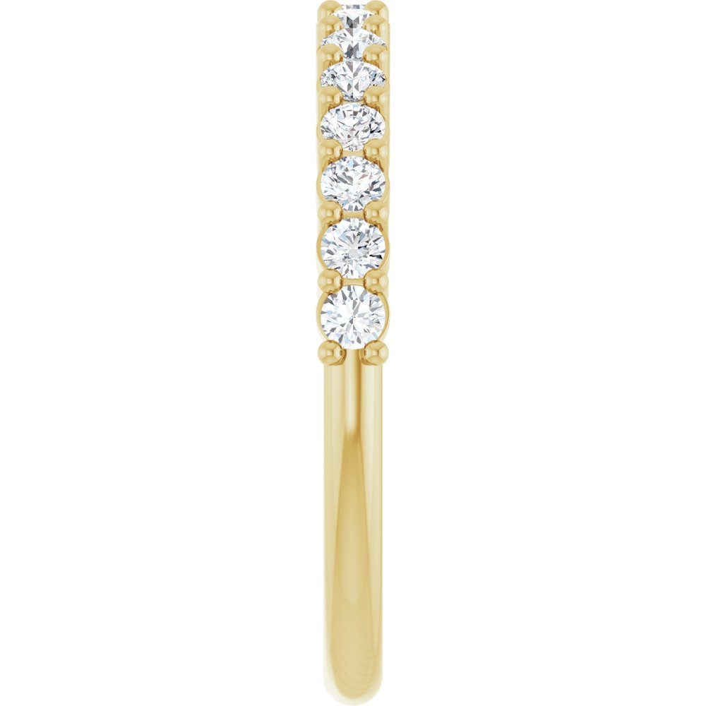 14K Yellow Gold 3/8 CTW Lab-Grown Diamond 15-Year Anniversary Band
