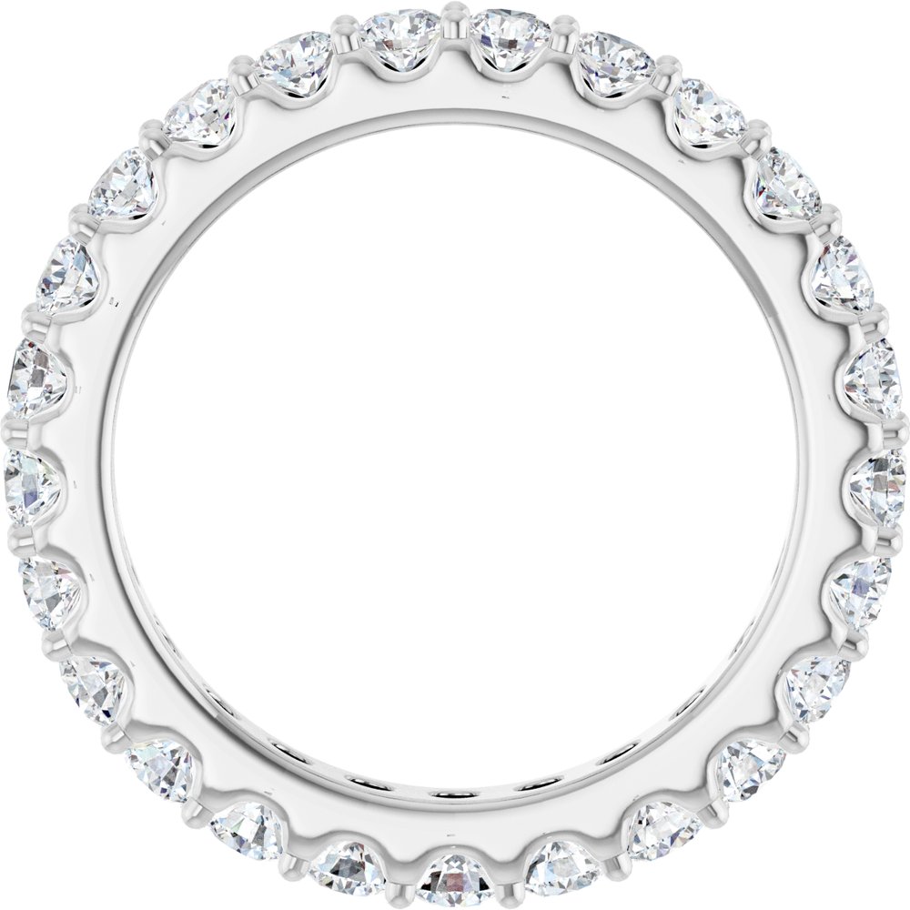 14K White 1 3/8 CTW Lab-Grown Diamond Eternity Band