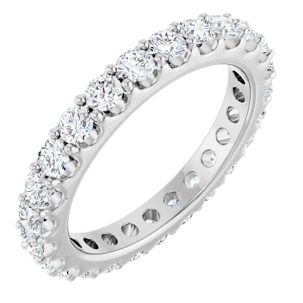 14K White 1 1/2 CTW Lab-Grown Diamond Eternity Band