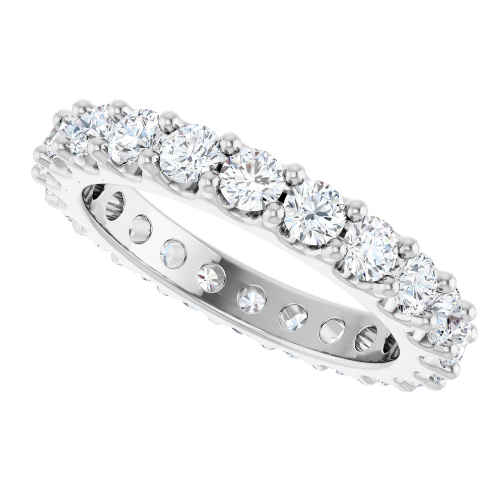 14K White 2 1/5 CTW Lab-Grown Diamond Eternity Band