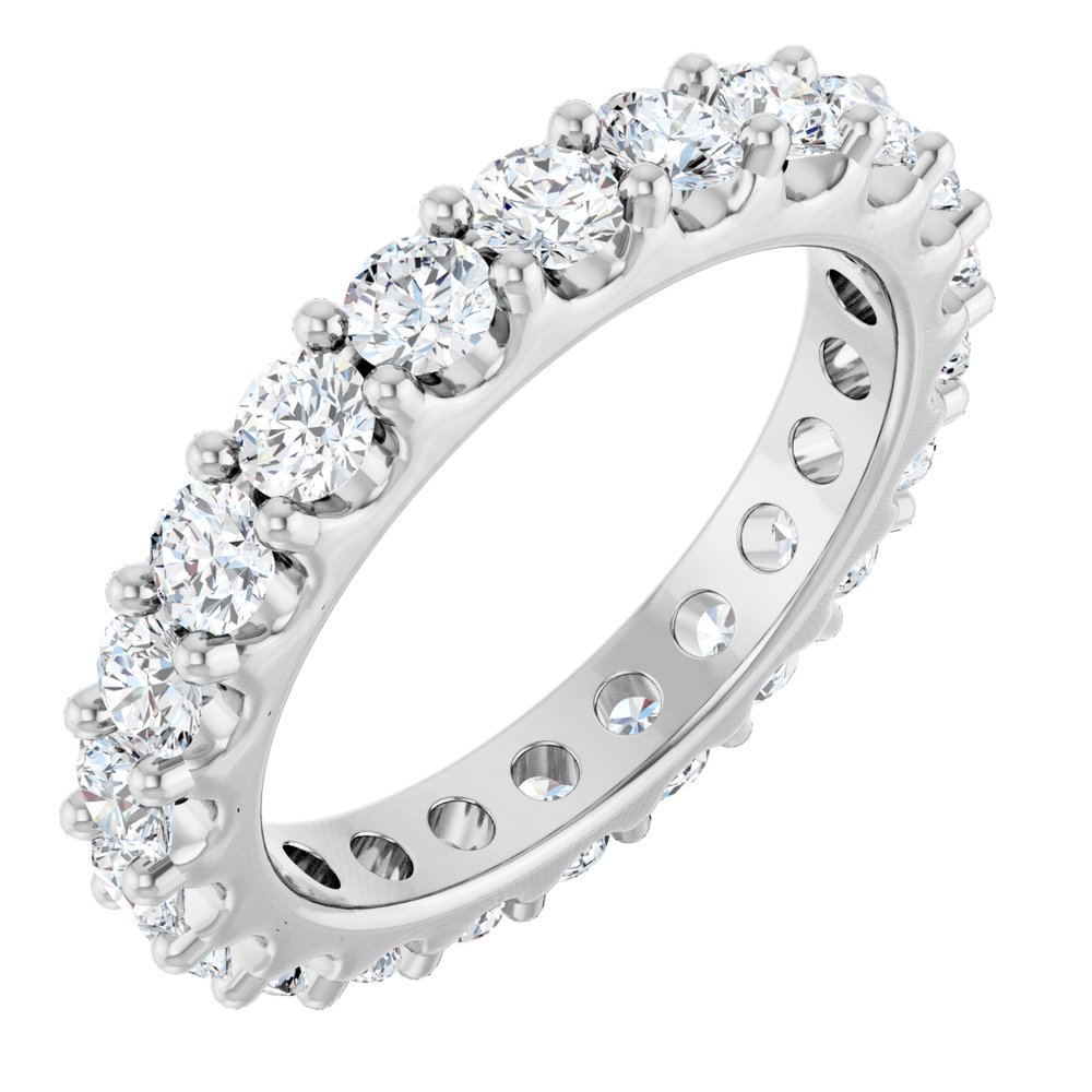 14K White 2 1/5 CTW Lab-Grown Diamond Eternity Band