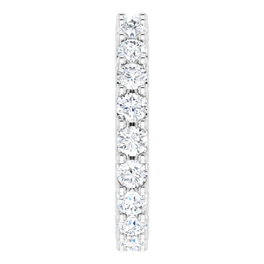 Platinum 1 7/8 CTW Natural Diamond Eternity Band Size 6.5