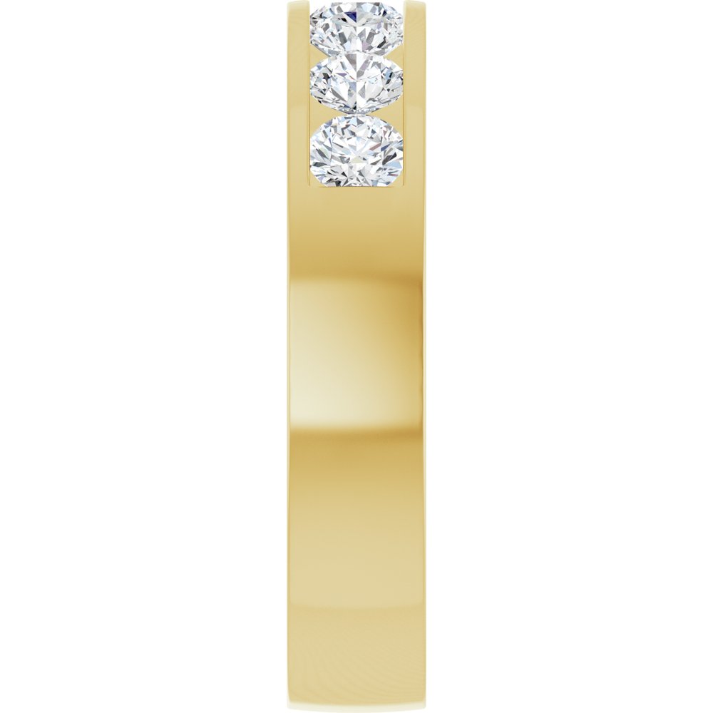 10K Yellow Gold 3/4 CTW Lab-Grown Diamond Anniversary Band