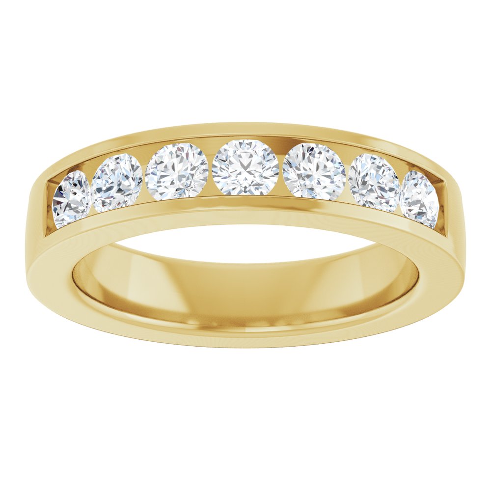 10K Yellow Gold 3/4 CTW Lab-Grown Diamond Anniversary Band
