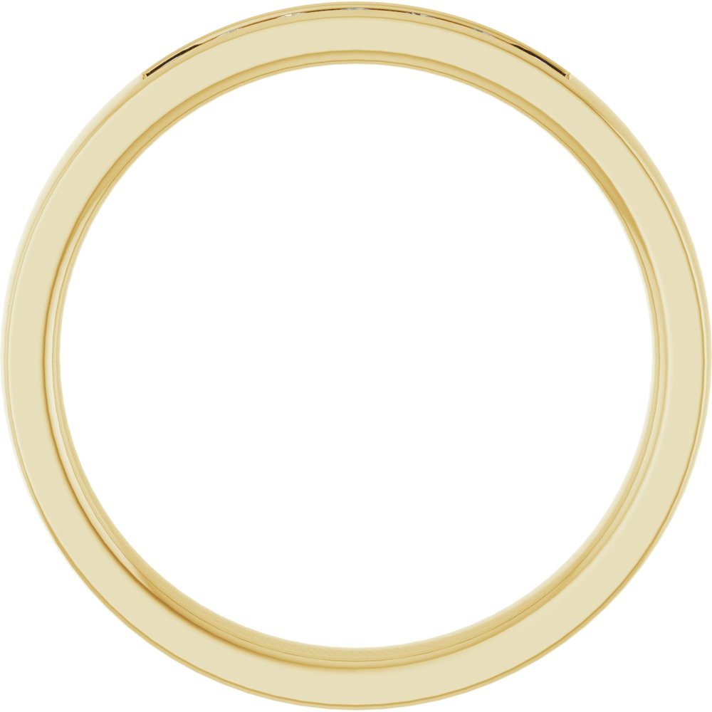 10K Yellow Gold 1/8 CTW Natural Diamond Anniversary Band