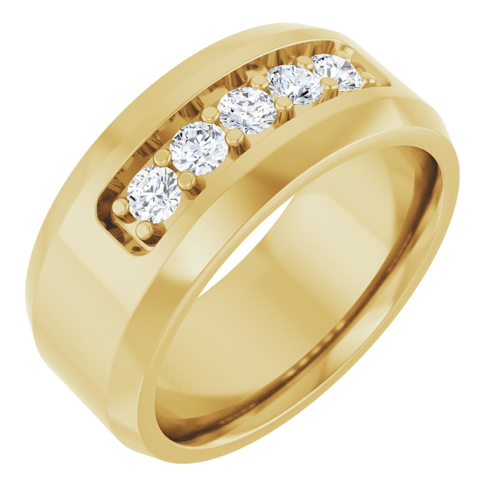 14K Yellow 1/2 CTW Lab-Grown Diamond Band