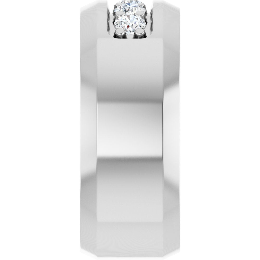 14K White 1/2 CTW Lab-Grown Diamond Band