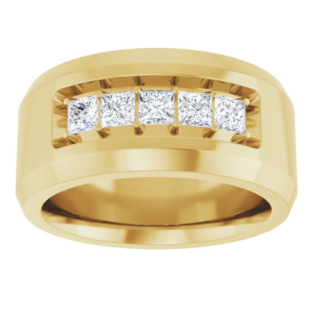 14K Yellow 3/4 CTW Lab-Grown Diamond Band