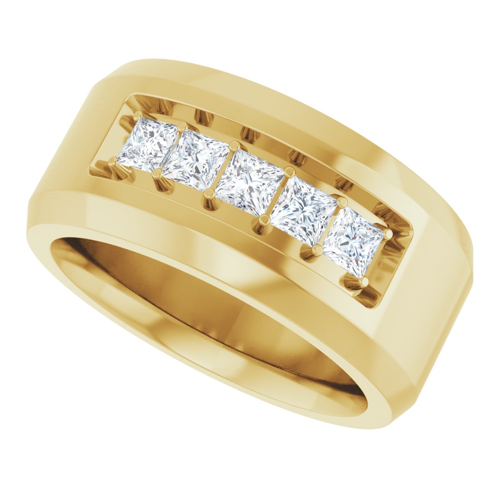 14K Yellow 3/4 CTW Lab-Grown Diamond Band