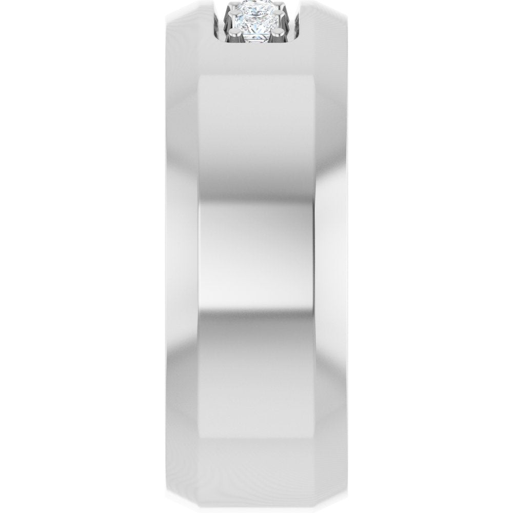 14K White 1/5 CTW Lab-Grown Diamond Band