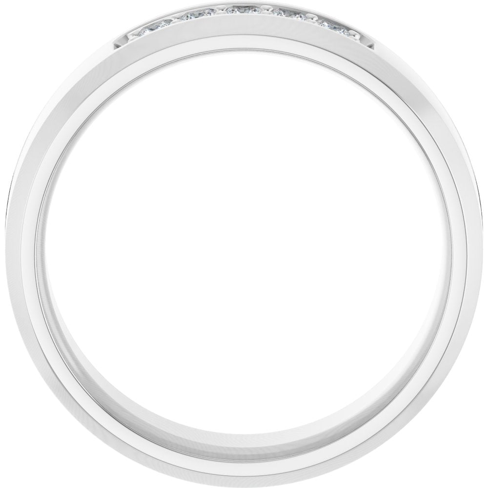 14K White 1/5 CTW Lab-Grown Diamond Band