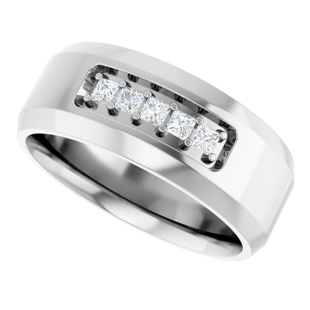 14K White 1/5 CTW Lab-Grown Diamond Band