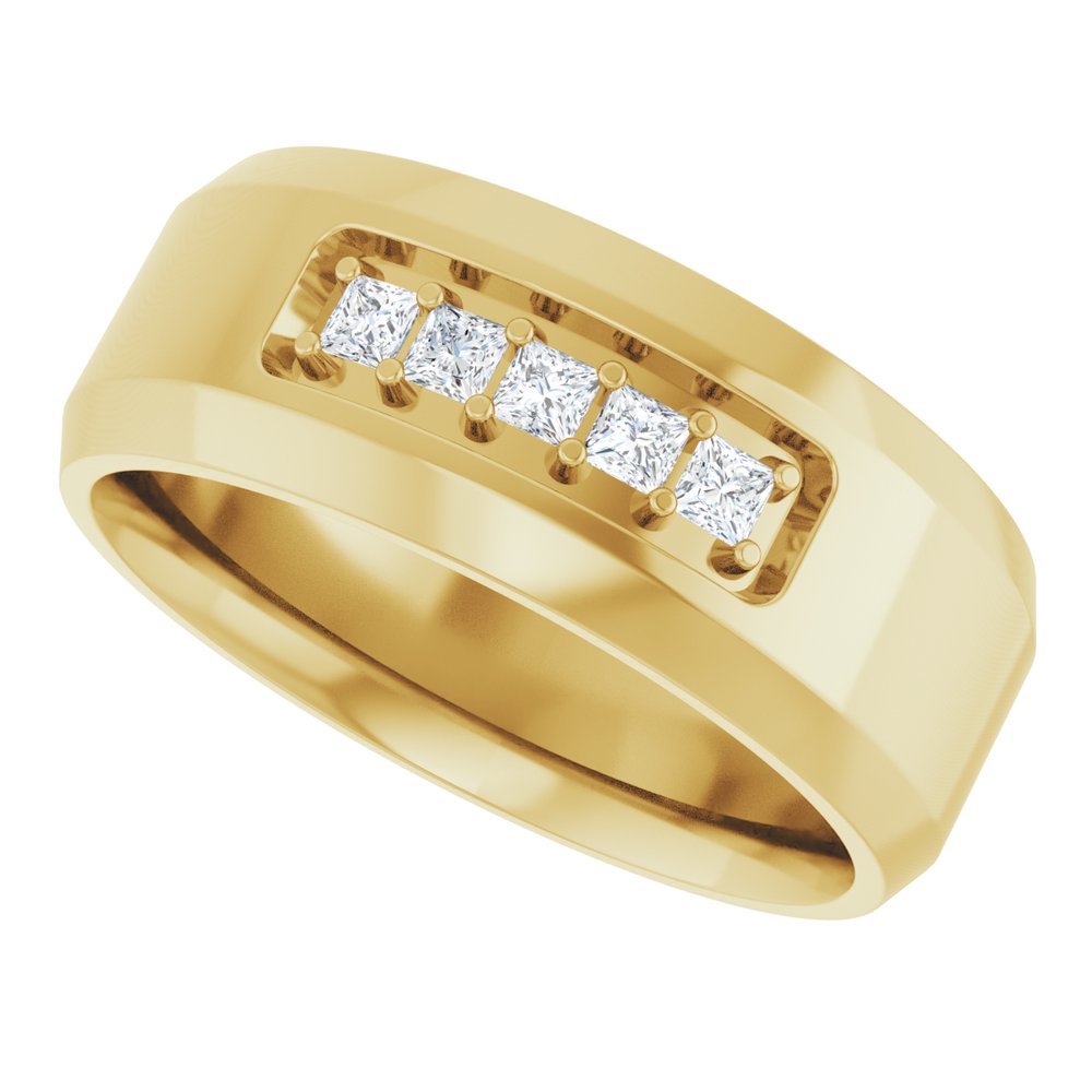 14K Yellow 1/5 CTW Lab-Grown Diamond Band