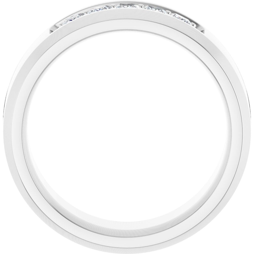 14K White 1/2 CTW Lab-Grown Diamond Band
